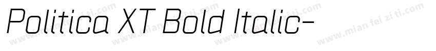 Politica XT Bold Italic字体转换